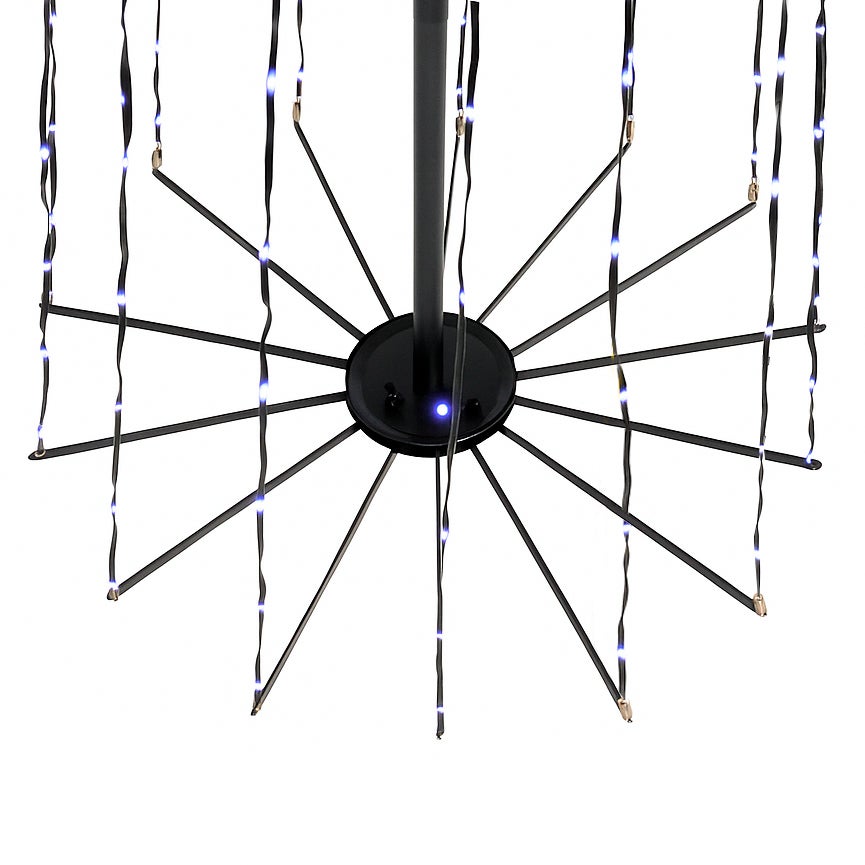 Choinka świecąca 250 LED 180cm śr.60cm stelaż światełka APLIKACJA pilot - 8