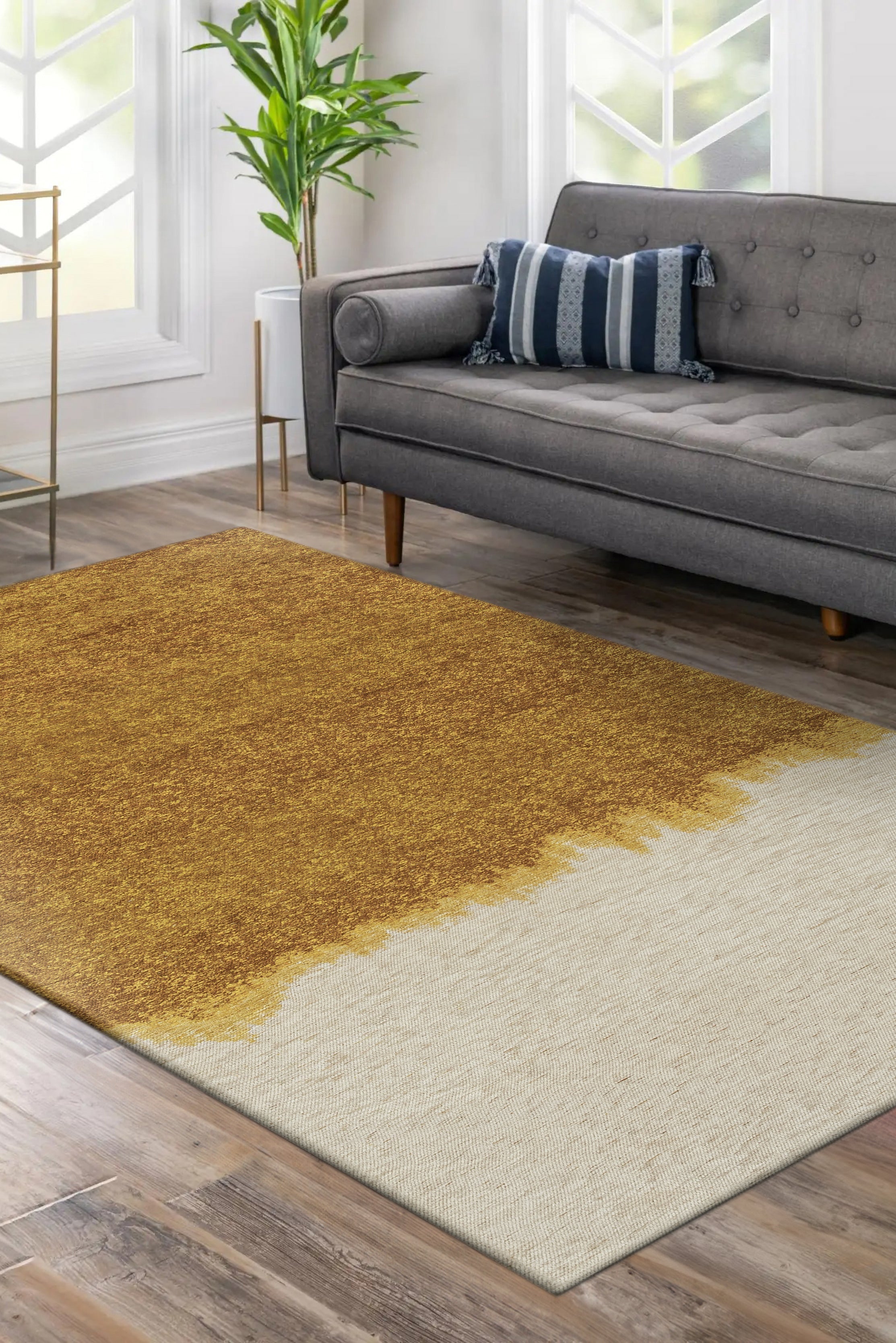 Tapis de salon moderne tissé plat BURST 80x150 cm - 2