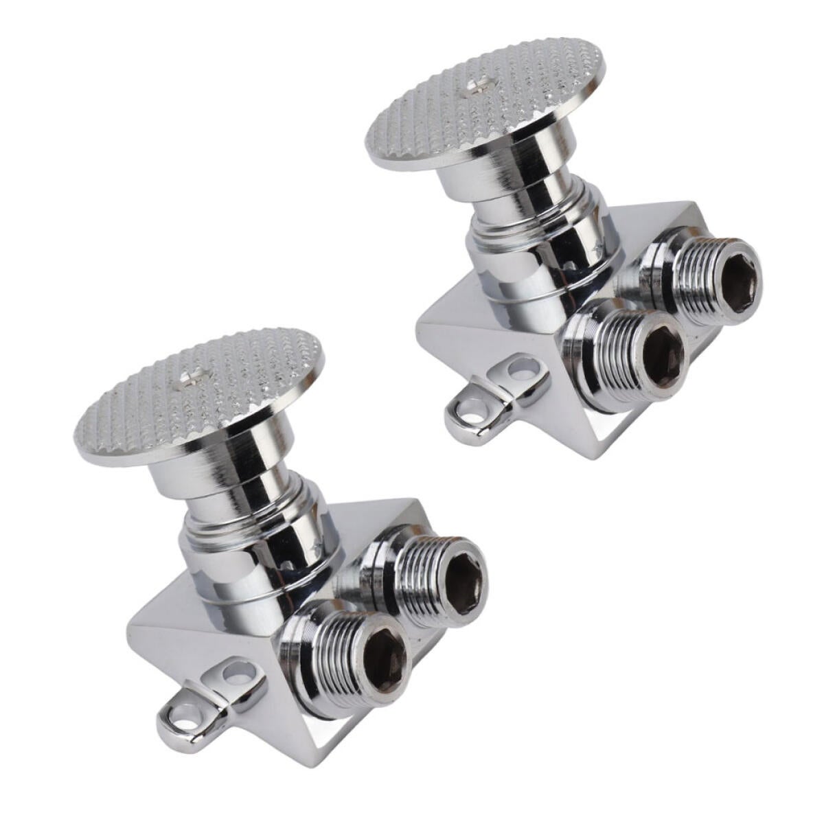 Zestaw 2 bezdotykowych miedzianych zaworów wodnych obsługiwanych stopą do baterii łazienkowych - bateria bezdotykowa obsługiwana stopą