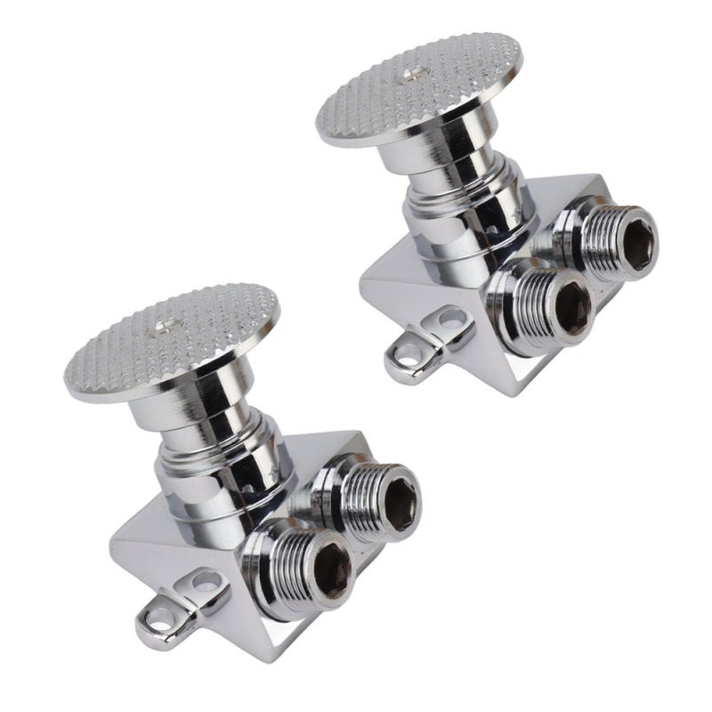 Zestaw 2 bezdotykowych miedzianych zaworów wodnych obsługiwanych stopą do baterii łazienkowych - bateria bezdotykowa obsługiwana stopą