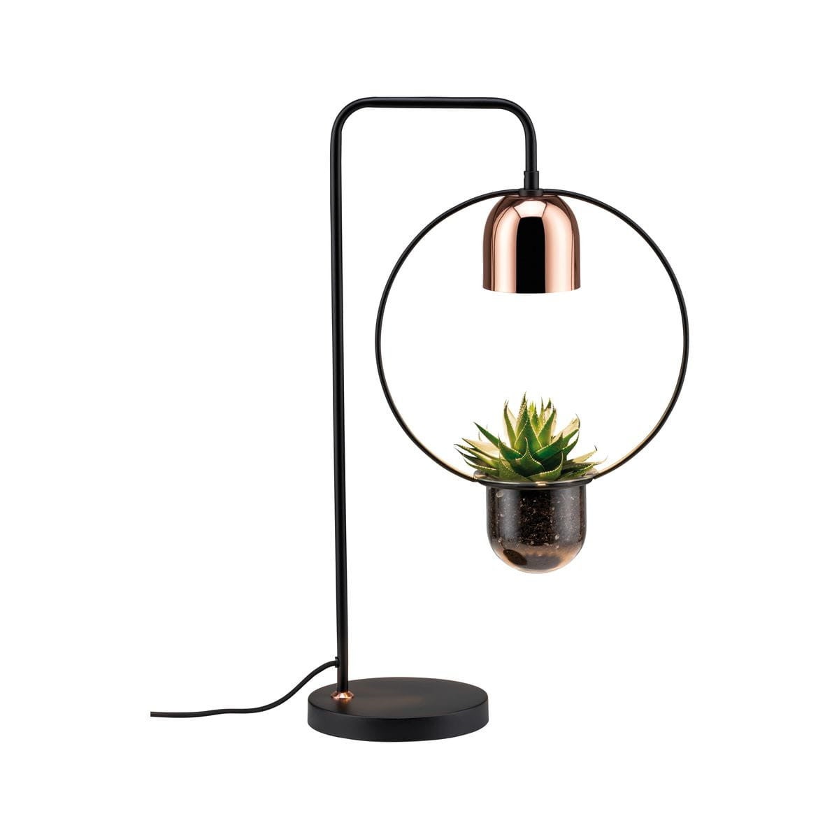 Lampa stołowa Neordic Fanja max. 20W GU10 230V Czarny Miedź Paulmann PL79746