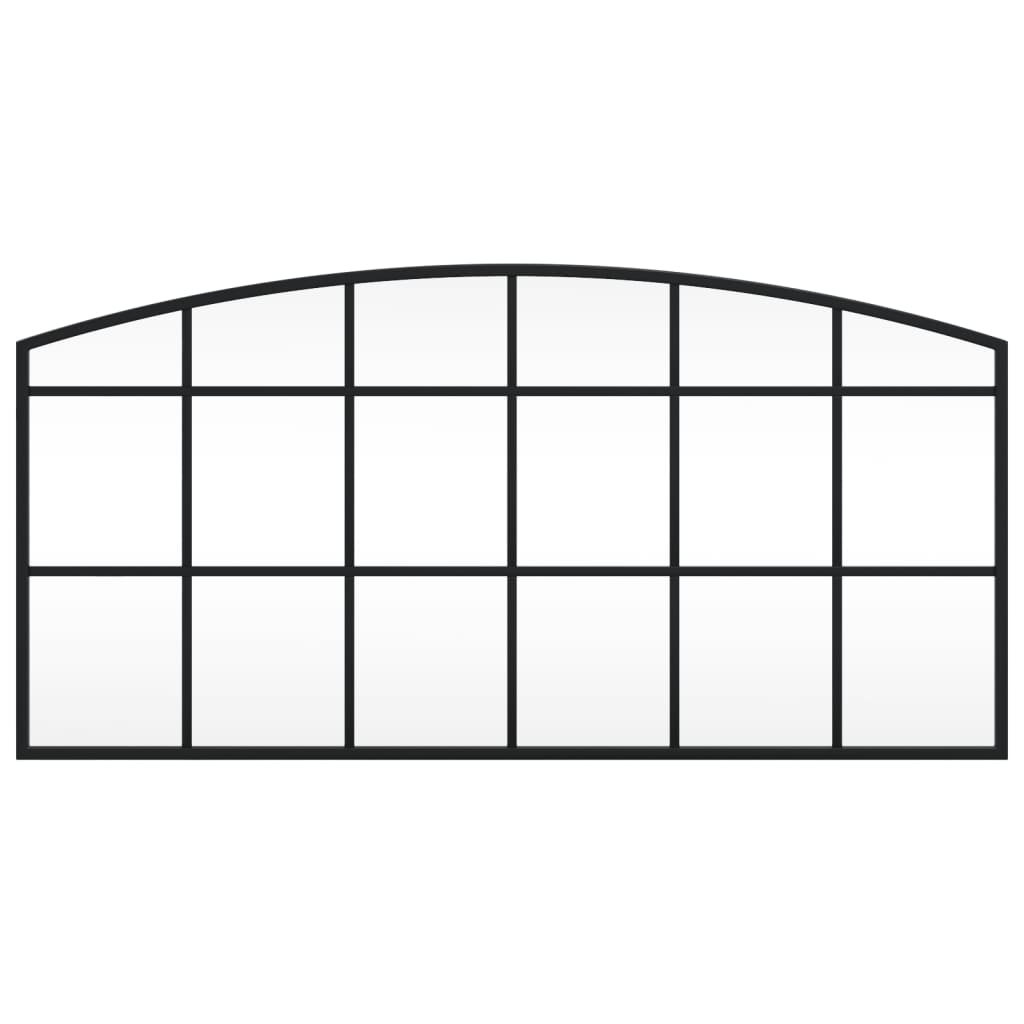 Maison Exclusive - Miroir mural noir 80x40 cm arche fer - 3