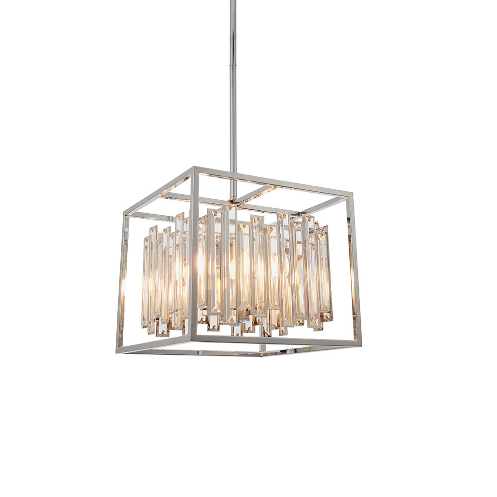 Lampa wisząca ACADIA chromowana 4xE14x15W metal wym:111x35,4x35,4cm IP20 Endon