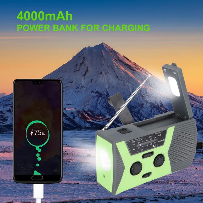 Radio Dynao Portable Survie - August B290B - Radio Solaire à Radio Dynao Portable Survie - August B290B - Radio Solaire à