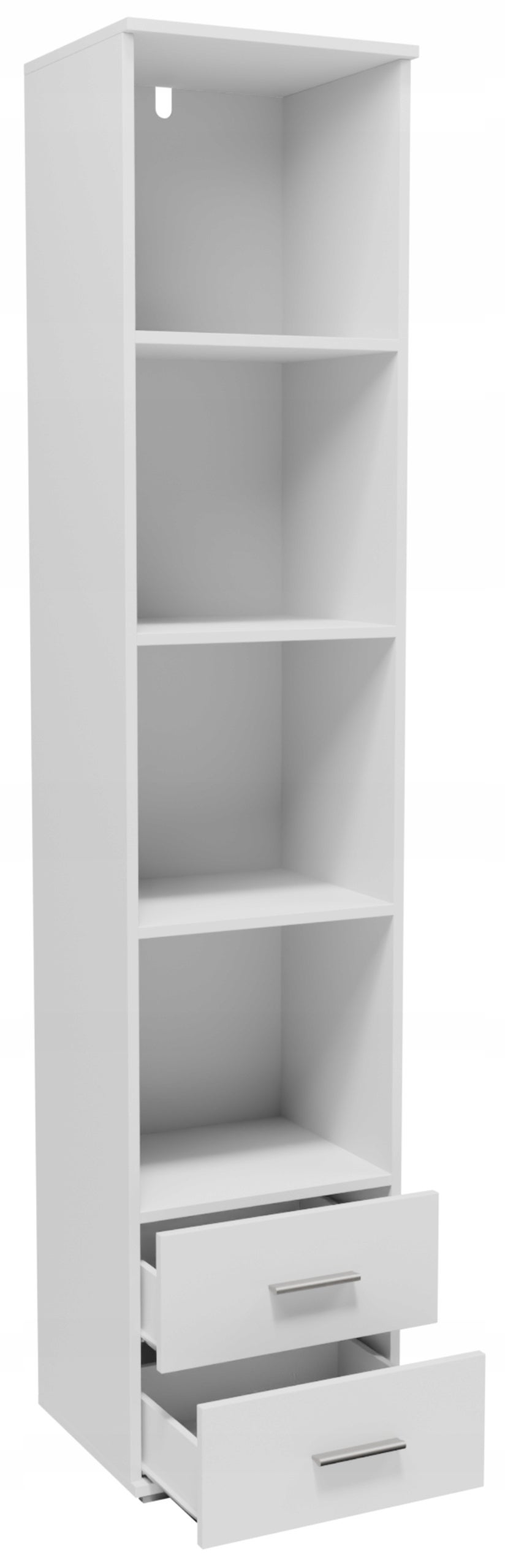 Regał CR3-ST3 180cm biały szuflady półki szafka na ubrania książki zabawki - 2
