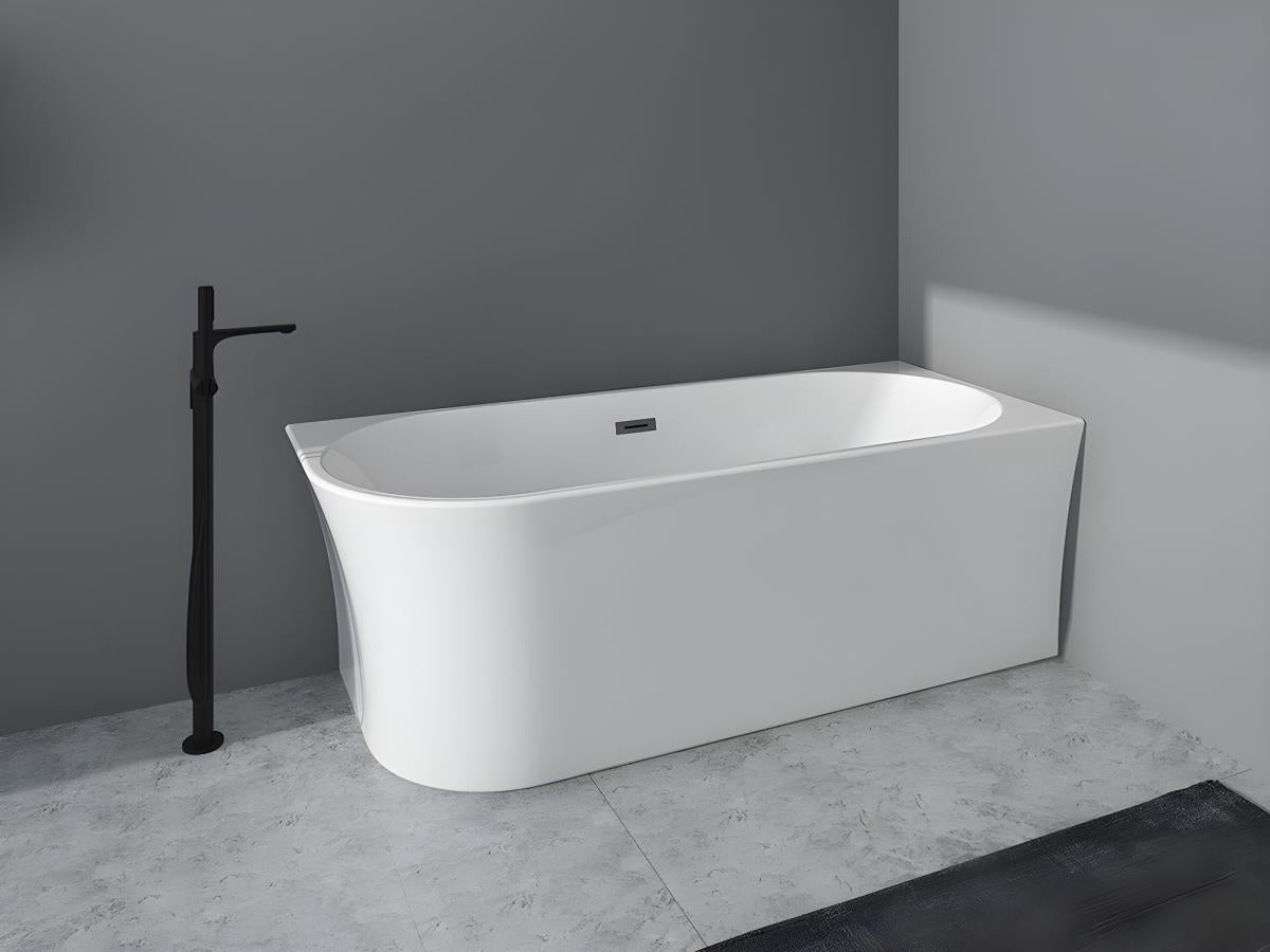 Bañera esquinera - 201 L - 150 x 75 x 59 cm - Blanco - Acrílico - ángulo derecho - PONTICOLA - 6