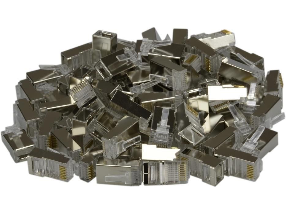 NEKU Wtyki końcówki RJ45 FTP 5e drut ekran 50szt