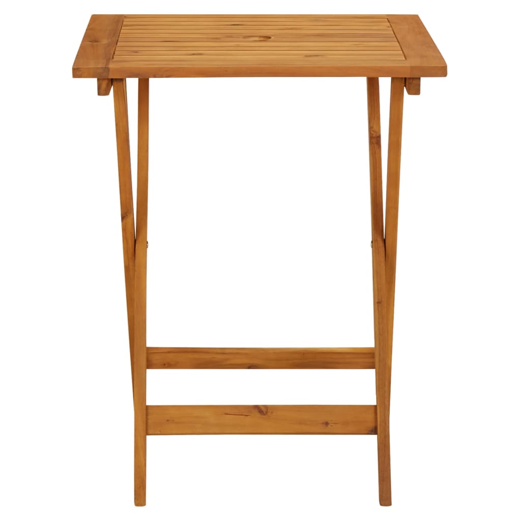 Table d'appoint d'extérieur rectangulaire en Bois Marron 2 places - 4