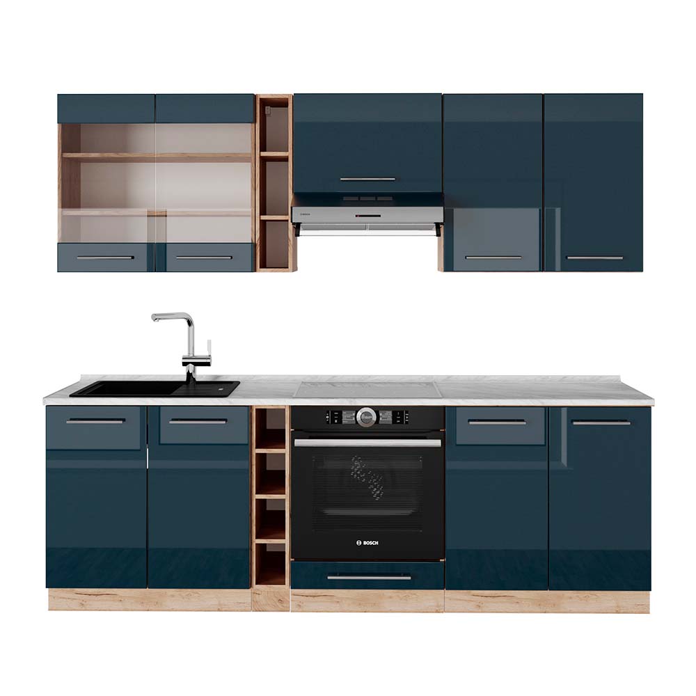 Cuisine Intégrée Vicco Single – 140 Cm – Blanche – Fame-Line – Neuve En Kit