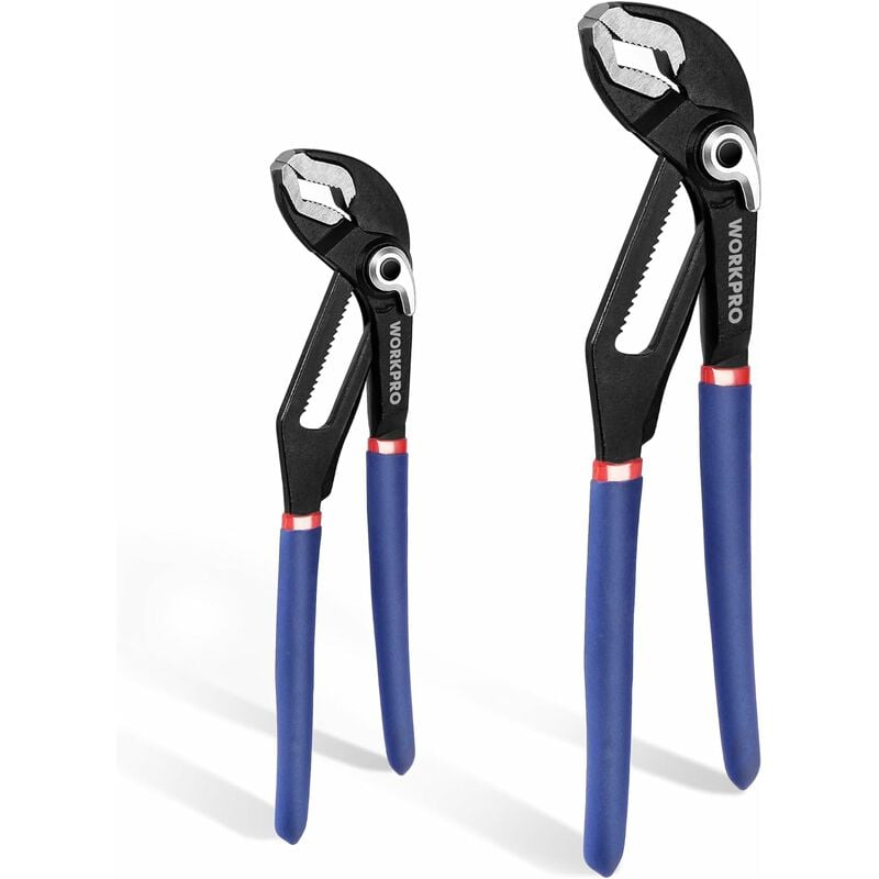 WORKPRO Lot De 2 Pinces à Joint Rainuré 7 Et 10 Pouces - Grande Ouverture