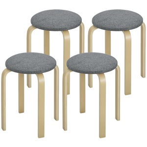 Lot De 4 Coussins De Chaise 40x40 Cm - Galettes Dossier Bas Confortables Pour Intérieur Et Extérieur