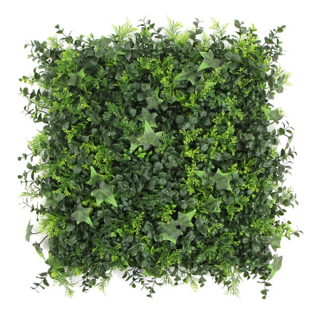 Pannelli da parete con siepe artificiale 50 cm x 50 cm, schermi protettivi e per la privacy del giardino, fondale in erba sintetica (1 pezzo) | Leroy Merlin