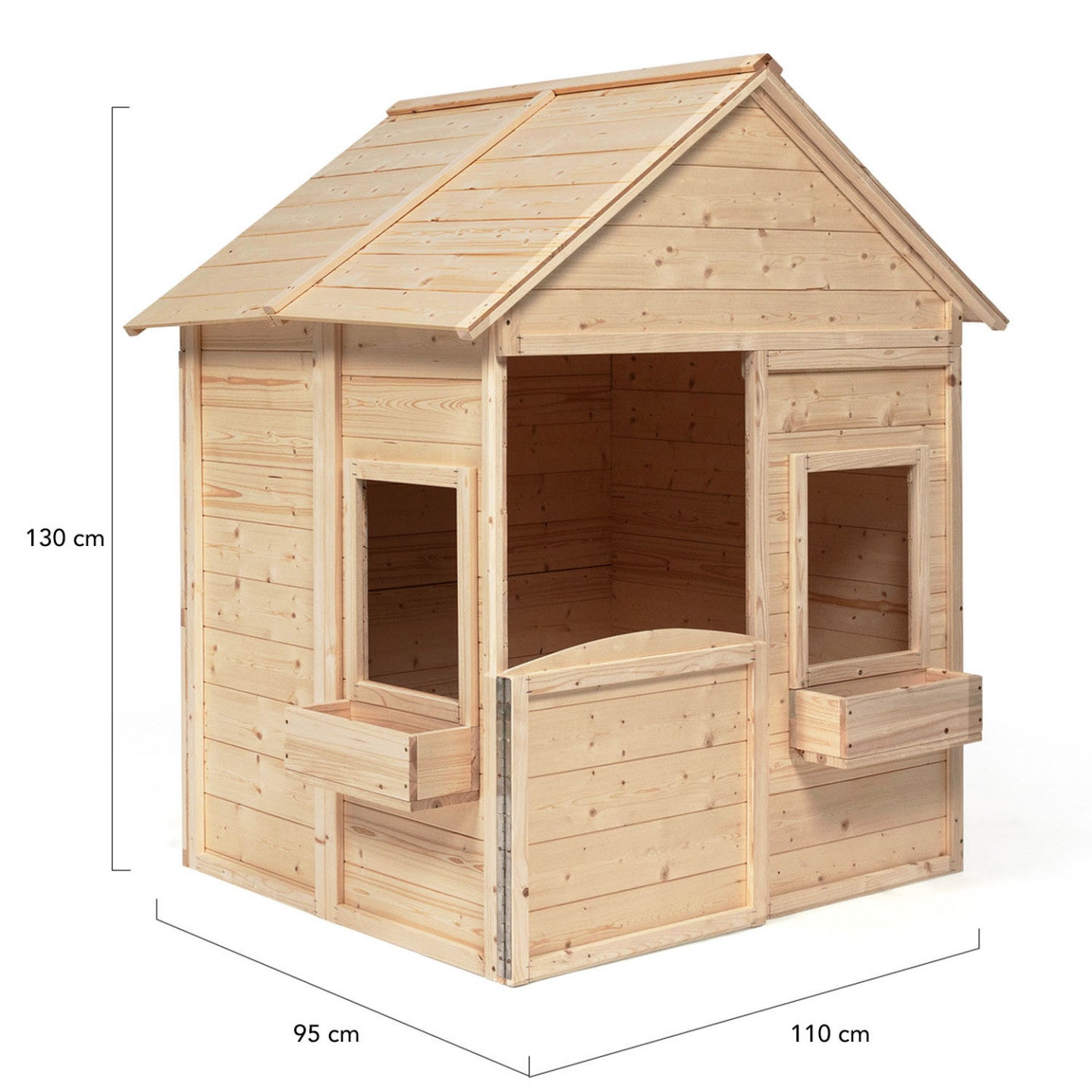 Maisonnette enfant en bois ADVENTURE, cabane de jeux extérieure - 4