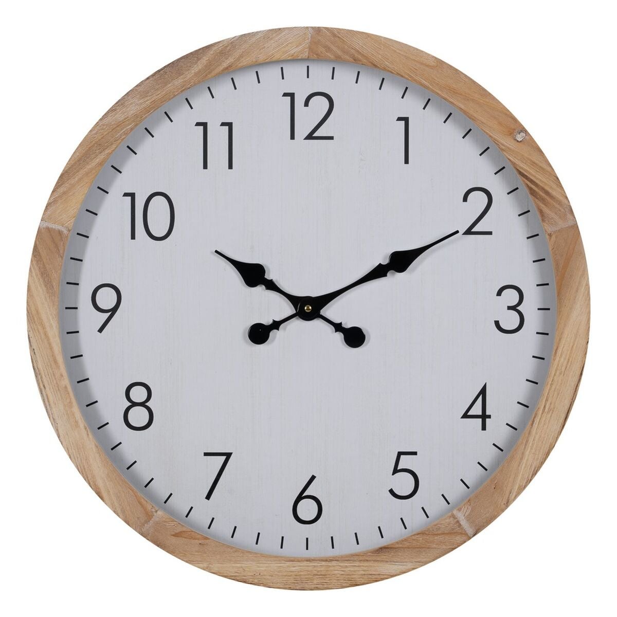 Reloj de Pared Blanco Madera 60 x 60 x 6,5 cm Leroy Merlin