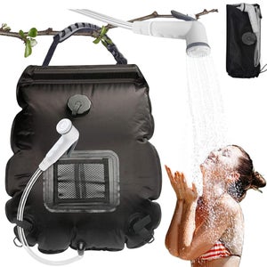 Sac De Douche Solaire De Camping – 20 L  5 Gal  Avec Tuyau Et Pommeau Ameliores Douche Portable A Chauffage Solaire Pour Camping Et Plein Air 91772617