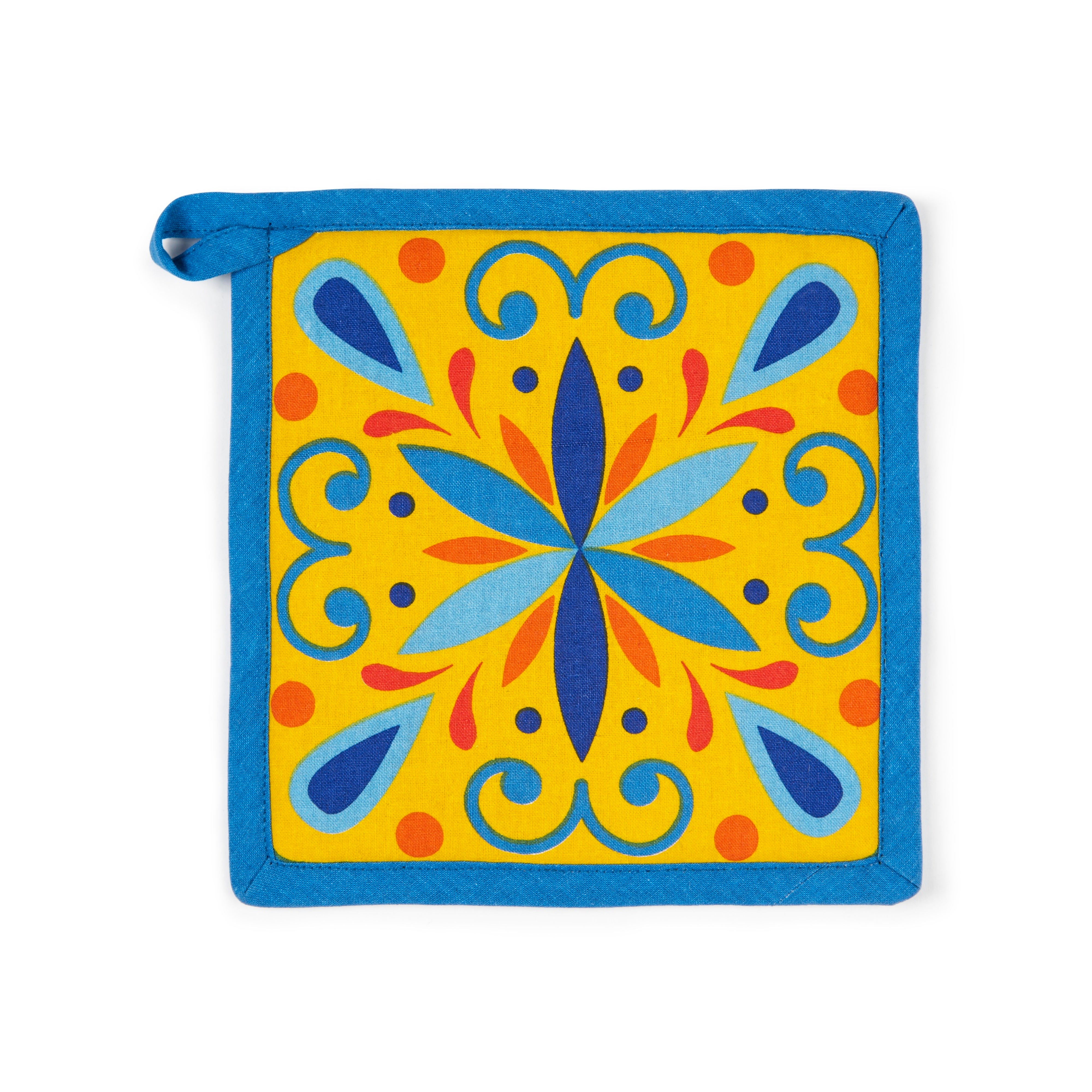 Torchon Excelsa Calavera 50x70 Cm - 100% Coton, 200g/m² - Motif Mexicain Coloré, Lavable Machine 40°C - 2