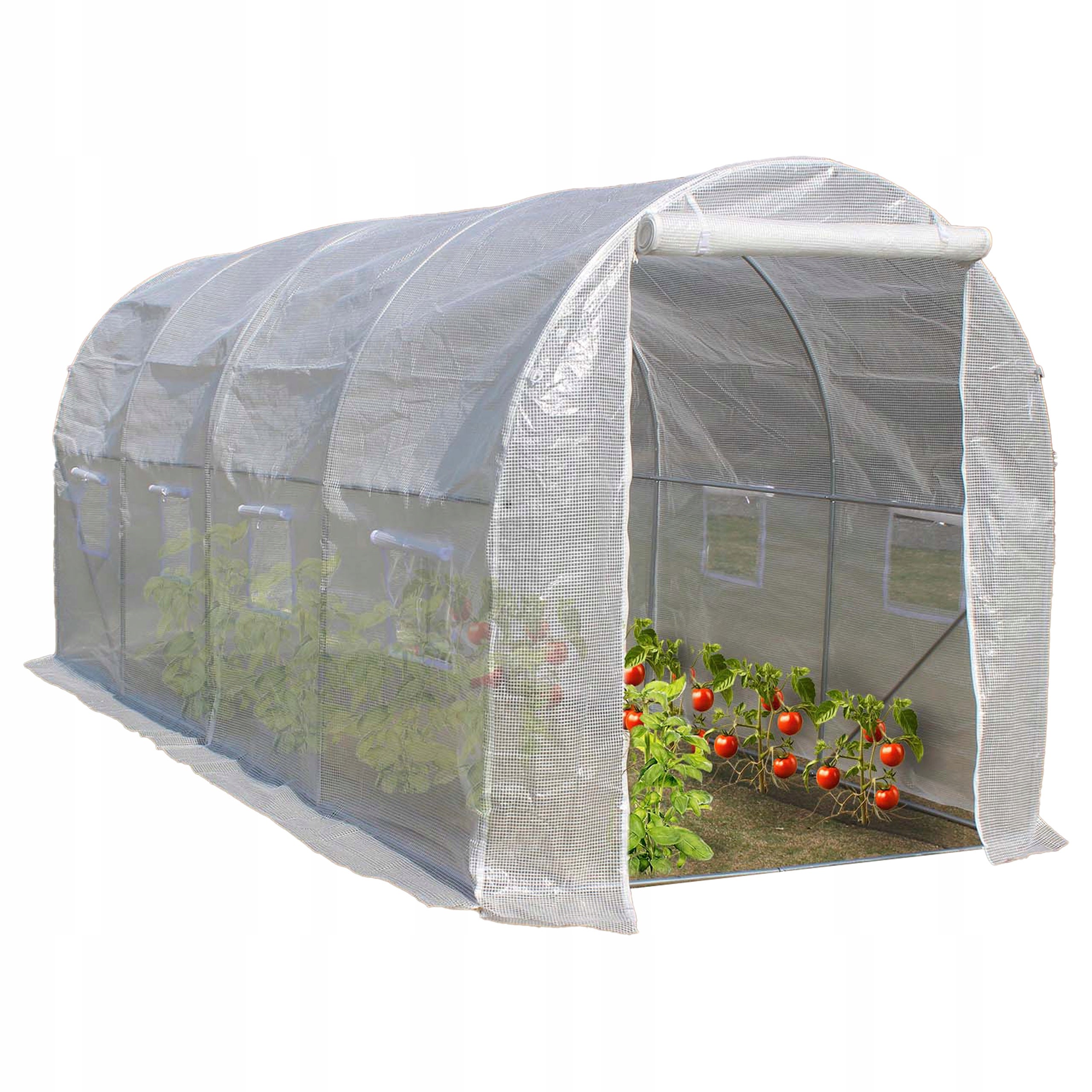 Folia zamienna poszycie tunel foliowy ogrodowy 4x2,5m szklarnia 10m² biała - 3