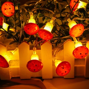 Luci A LED A Forma Di Fungo 3 M 30 LED – Batteria 3xAA, 2 Modalità, Per Decorazioni Fai-da-te, Camere E Feste