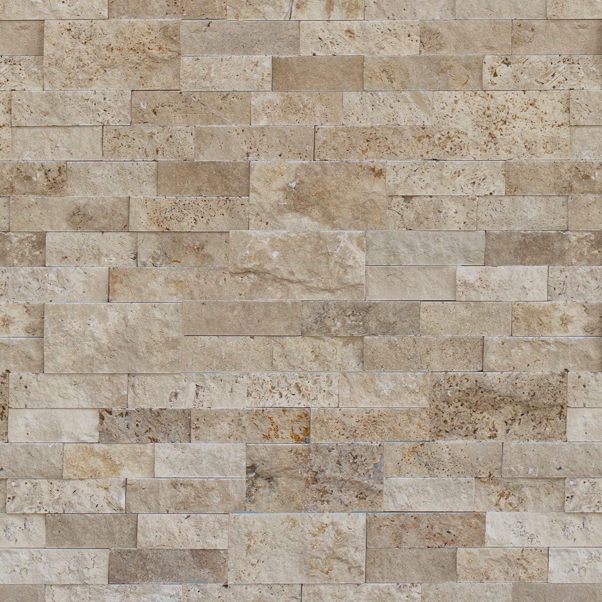 Plaquette de parement pierre naturelle - NATIMUR PANTEON TRAVERTIN - Modulo - 0,556m² - intérieur/extérieur - 2