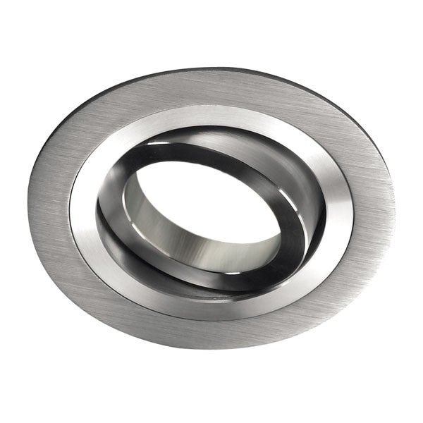 Okrągły aluminiowy zestaw wpuszczany downlight Ø9,3 cm + żarówka LED GU10 8W neutralna + oprawka żarówki GU10