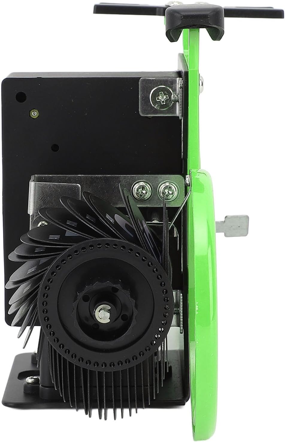 Horloge de table en forme de vélo, horloge à rotation automatique des pages, horloge décorative rétro, horloge à rotation simple des pages (vert) - 9