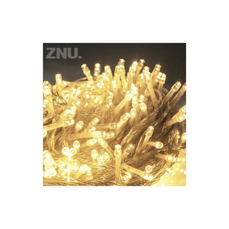 100M 1000 LED （Blanc chaud） Guirlande Lumineuse Carnaval Mariage Extérieur Jardin Intérieur Éclairage - 4