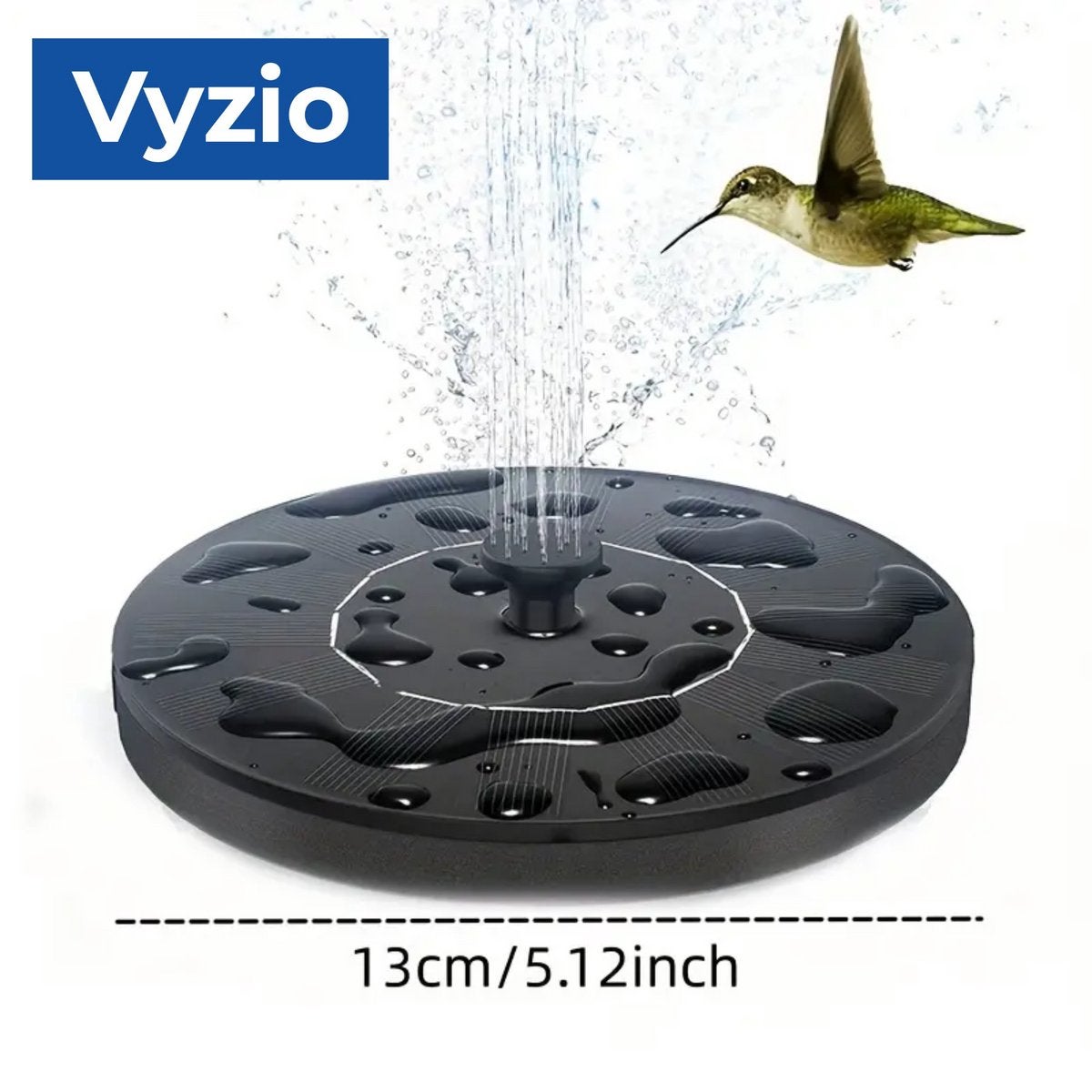 Vyzio,Fontaine Solar,Fontaine à Énergie solaire,Décoration d'étang d'extérieur,Pompe de fontaine - 4