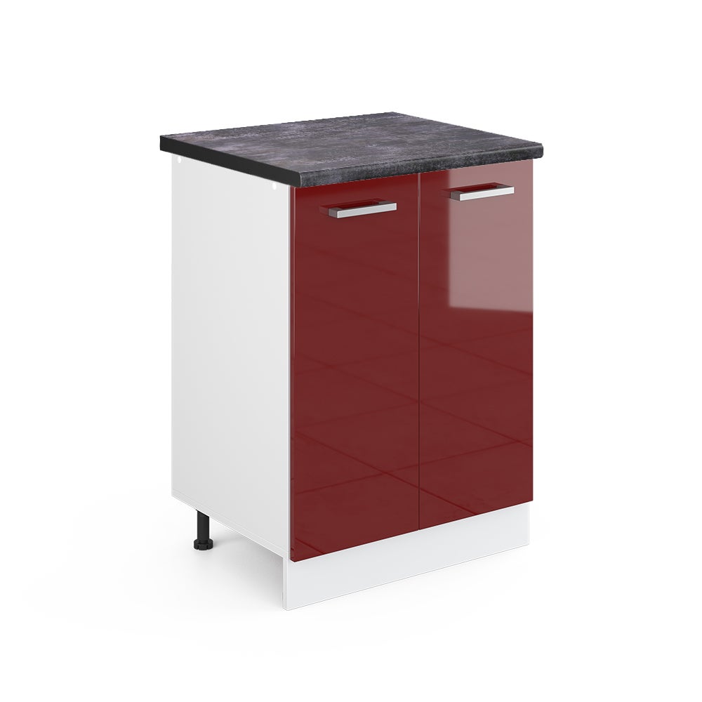 Vicco Szafki kuchenne R-Line, Czerwony połysk, 60 cm , BP Antracyt