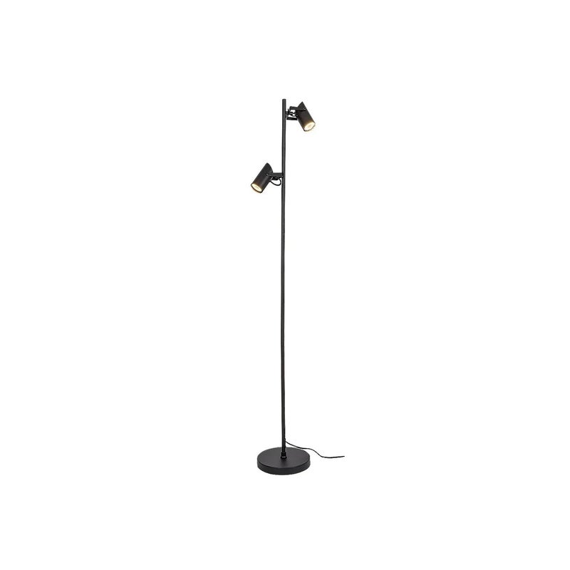 Lampa podłogowa stojąca Maximilian czarna matowa 2xGU10x10W wym: 155 x 28 x 28 cm metal Rabalux