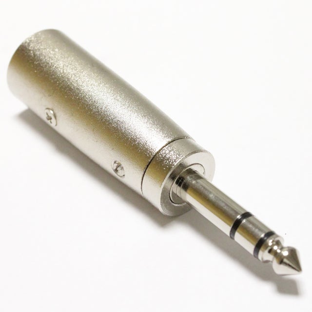 Connettore adattatore audio con presa XLR a 3 pin su jack TRS maschio da 6,3 mm
