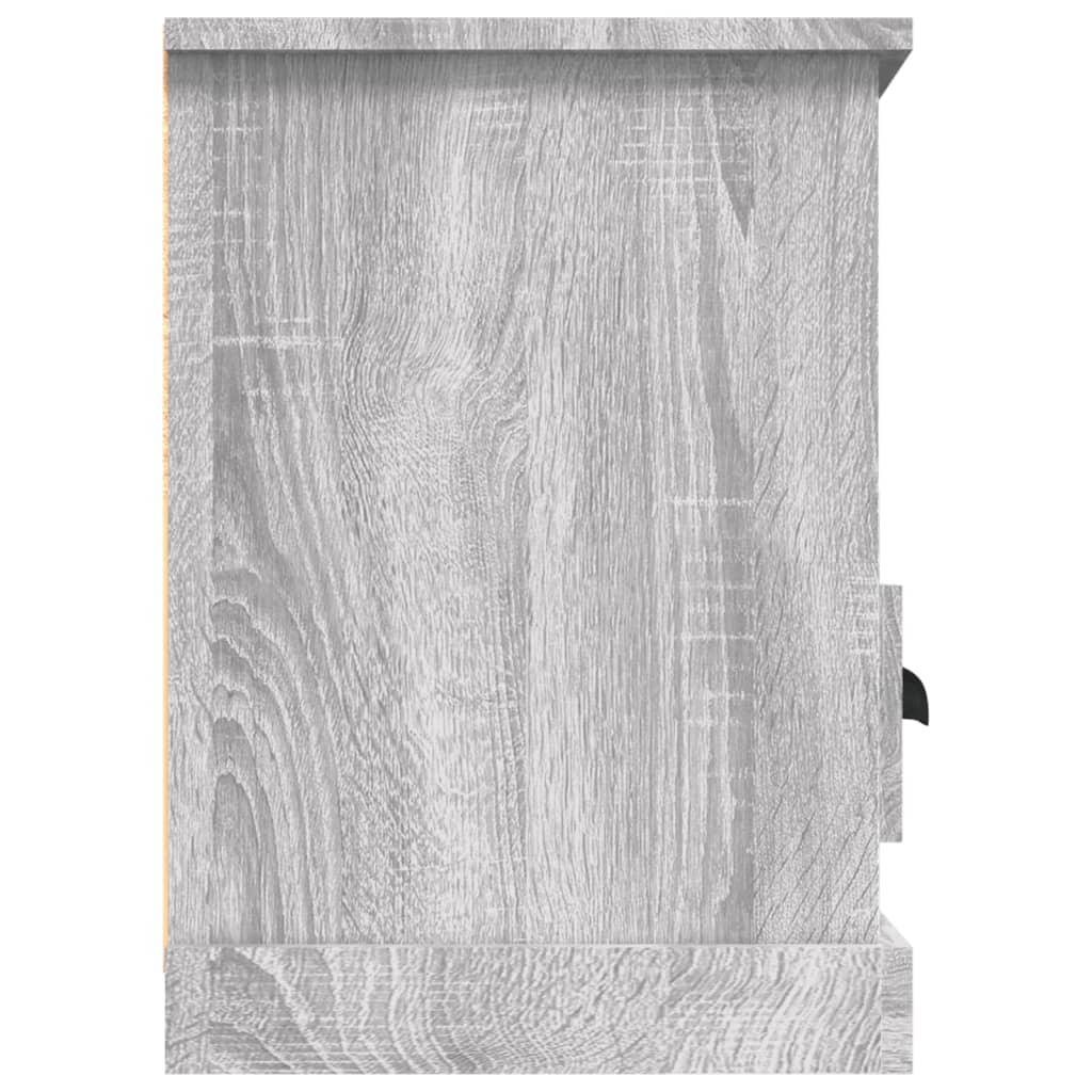 Meuble TV sonoma gris 100x35x50 cm bois d'ingénierie - COMFORTXL - 8