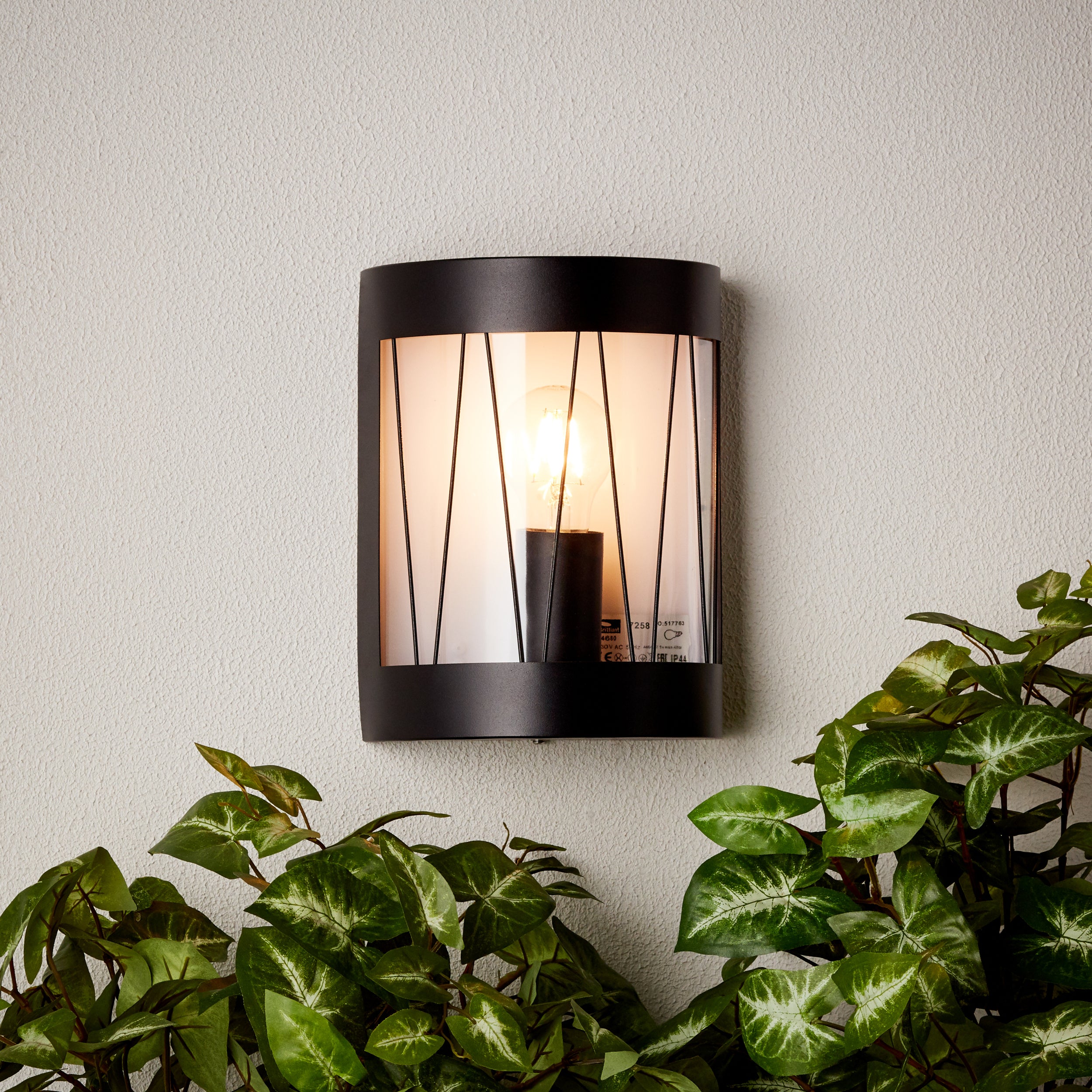 BRILLIANT Crosstown 47cm jasne drewno / czarne oświetlenie wewnętrzne, oprawy wiszące | 1x A60, E27, 40W, nadaje się do zwykłych lamp (brak w zestawie - 5