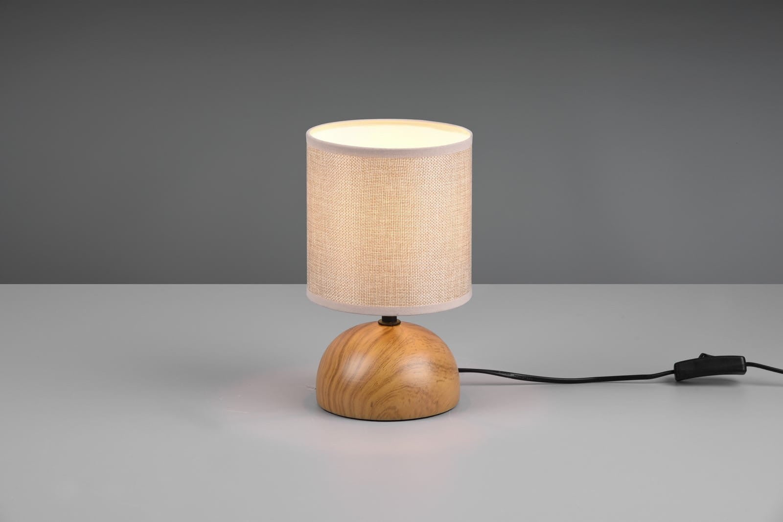 Home Sweet Home Lampada Da Tavolo Moderna Con Base In Legno Woodi – Bianca, 12x12x38cm – Attacco E27 Per Paralume Fino A Ø35cm - 2
