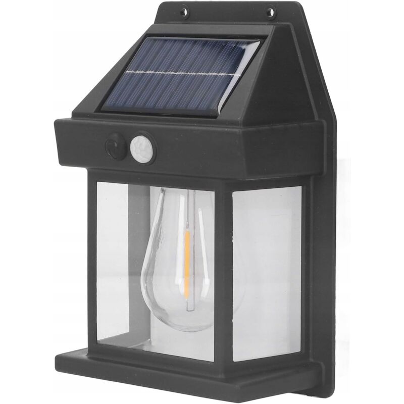 Lampy ogrodowe solarne, kinkiety i ciepłe białe światła LED z czujnikami