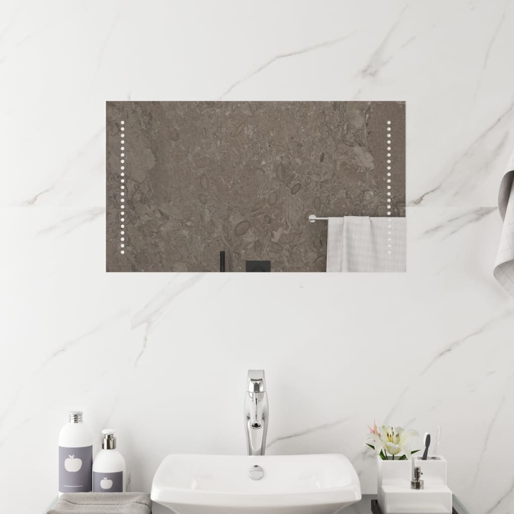 Miroir de salle de bain à LED 40x70 cm vidaXL - 4