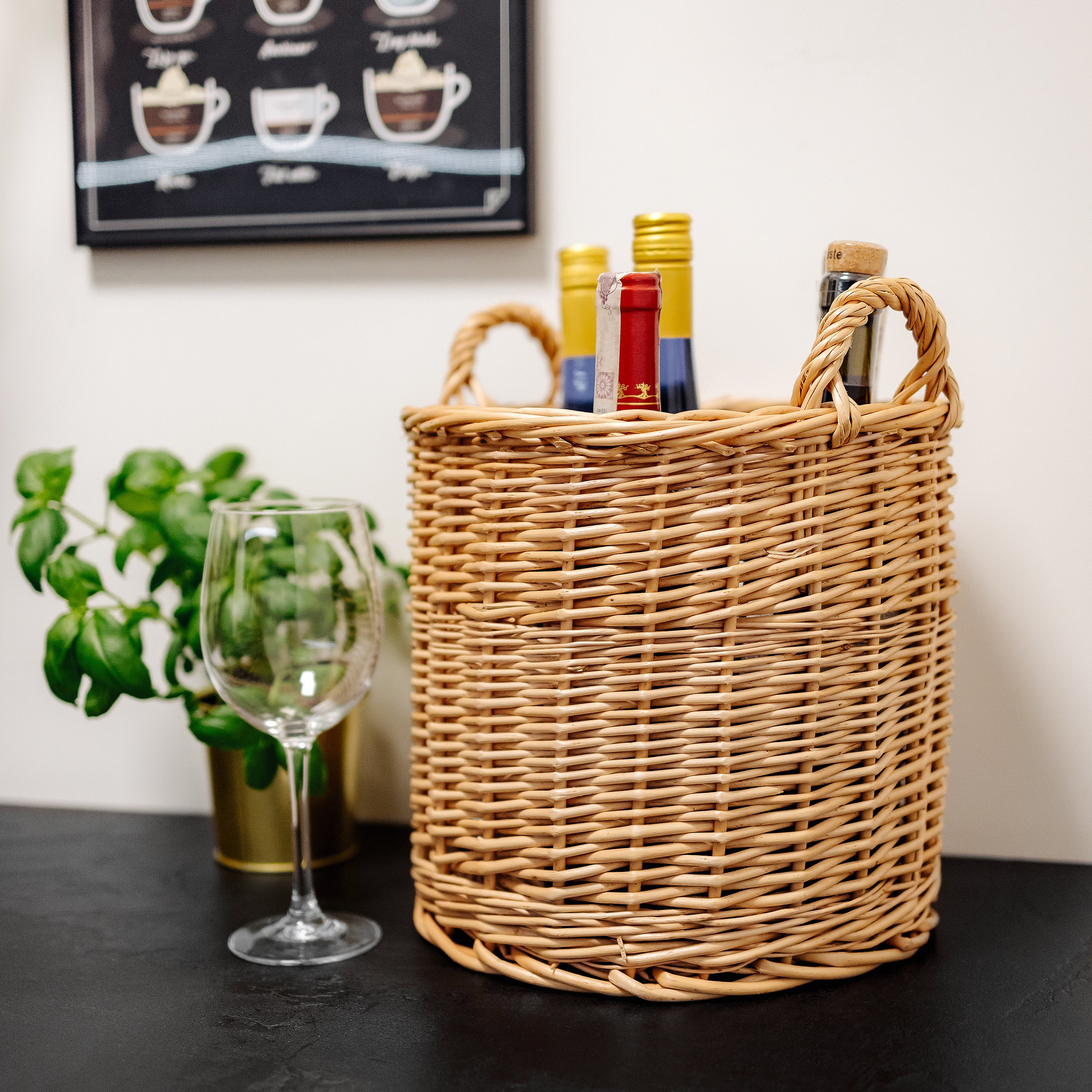 Set Di 3 Ceste Appese In Iuta Bohémien – Portafrutta E Verdura A Muro, Fatte A Mano, Vintage Per Cucina E Ristorante - 2
