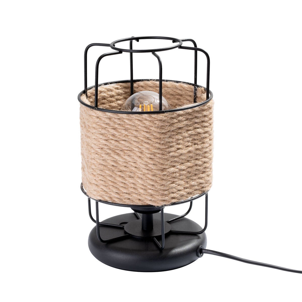 Lampa stołowa metalowa ze sznurem GIZUR 1xE27 15W SL.1302 Sollux Lighting
