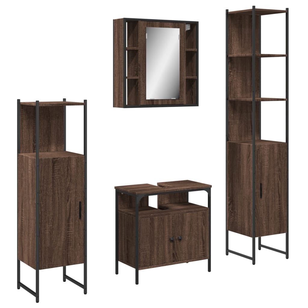 Globe Electric 65551 Kit D'accessoires De Salle De Bain 4 Pièces, Noir