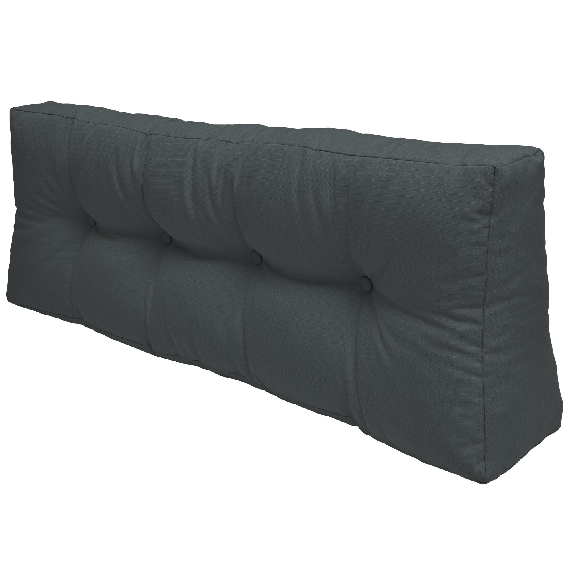 Coussins Pour Meubles Palette Euro - Assise 120x40cm Anthracite | Mousse T25 | Intérieur/extérieur
