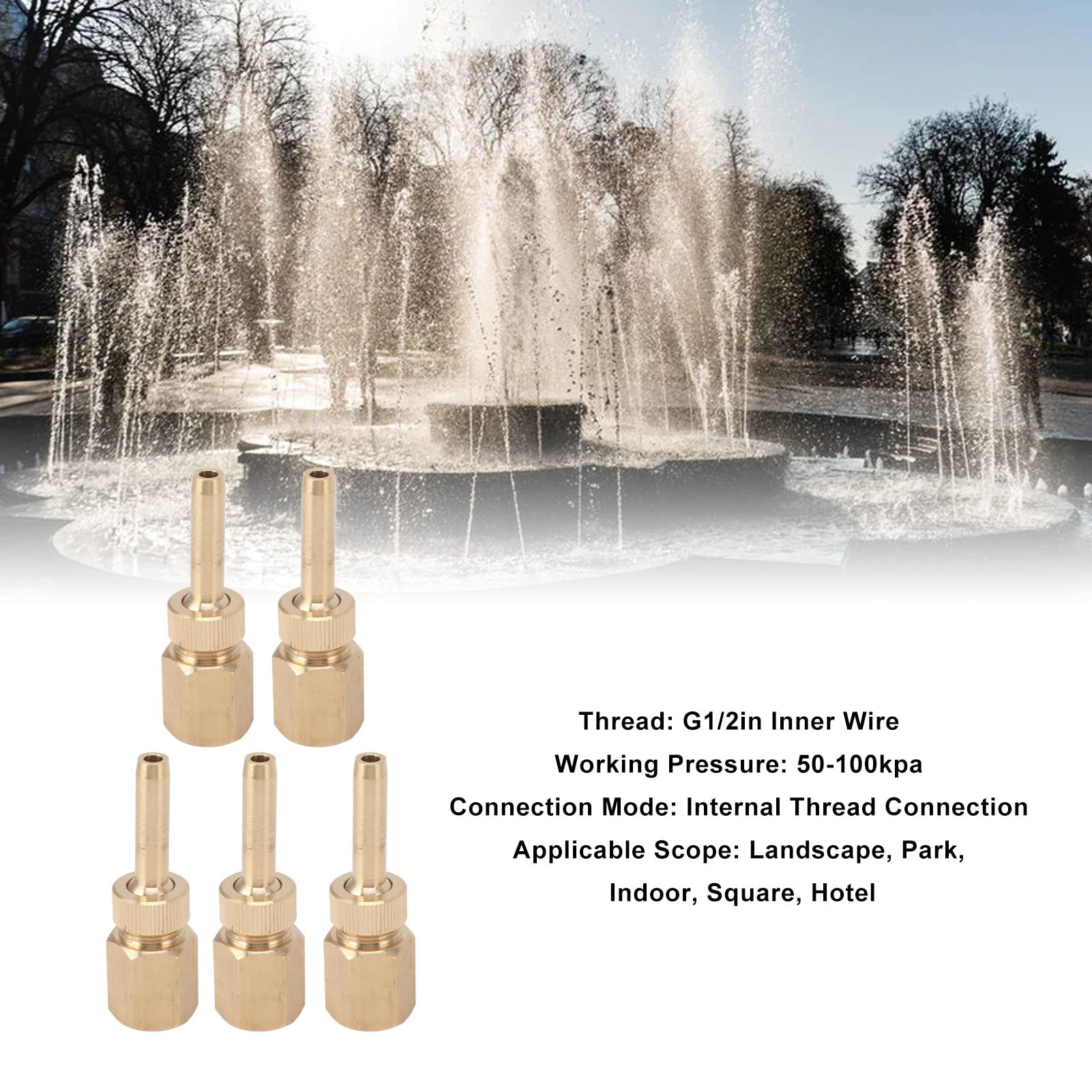 Ugello Fontana 2 Livelli In Rame Per Giardino - Effetto Cascata Per Laghetti E Piscine - Foto 13