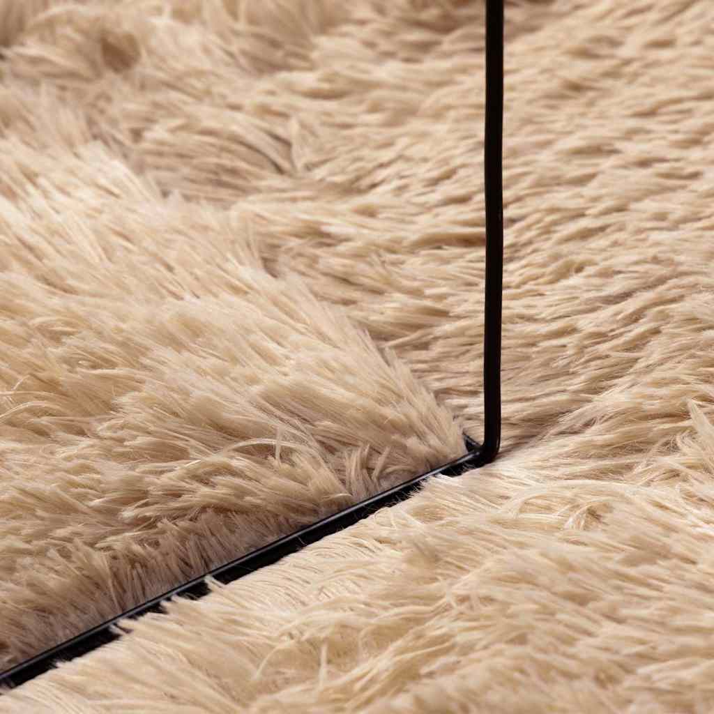 Tapete de sala de estar | Tapete shaggy de pelo alto NAVARRA 120x170 cm poliéster bege CFW41123 - 7