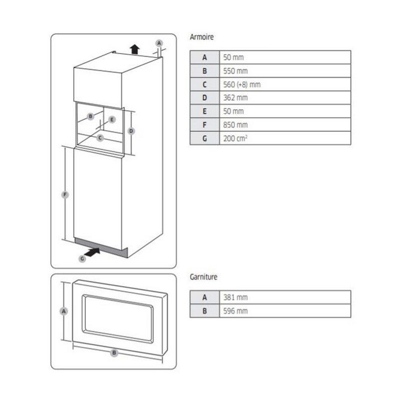 Micro-ondes encastrable solo SAMSUNG MS20A7013AT - 9