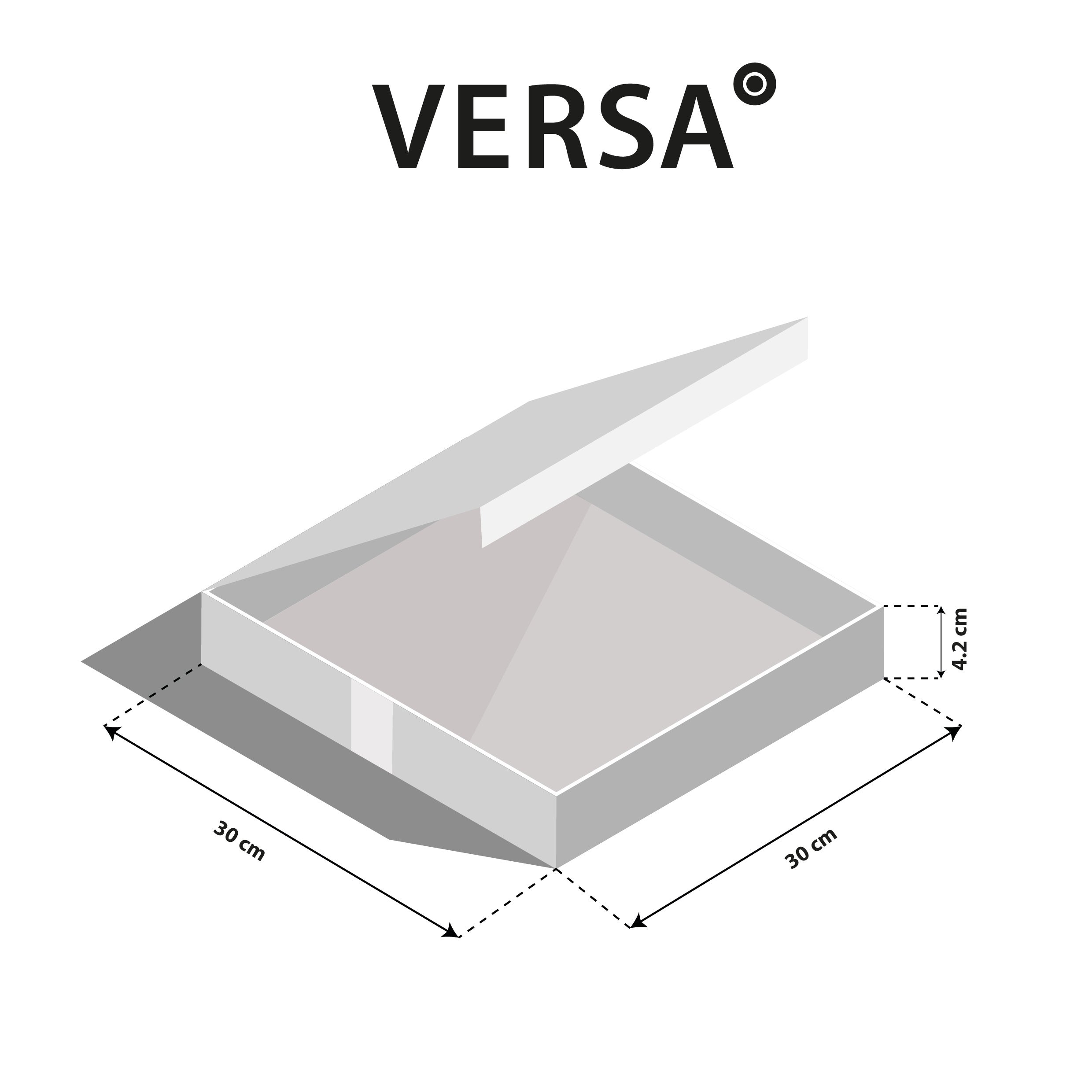 Versa Orologi da Parete Stile Moderno, Misure (H x L x L) 30 x 4 x 30 cm, Colore Marrone - 6