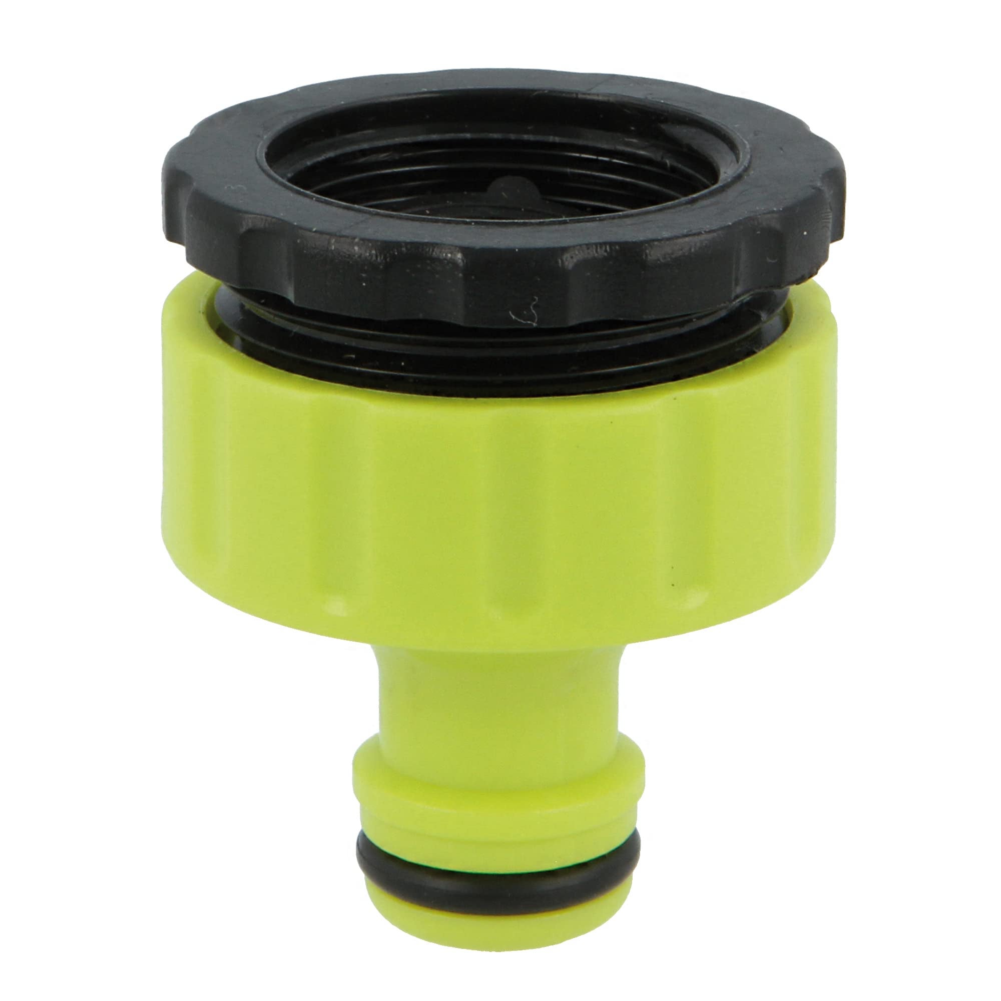 Jardibric Adattatore Per Rubinetto Da Giardino - Verde, 08059 - Per Collegare Tubo A Rubinetto Interno, Con Filtro E Anello - copertina