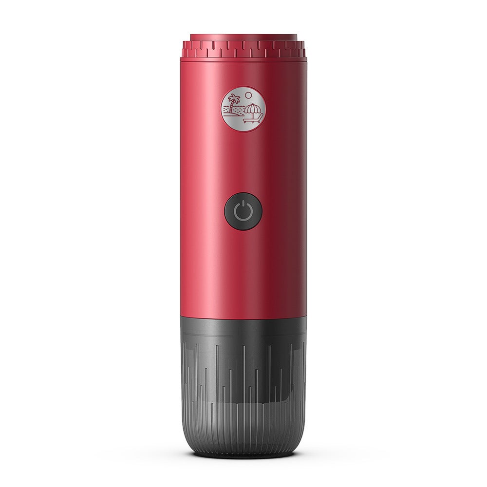 Cafetera portátil 3 en 1 (roja): cafetera espresso portátil de 19 bares con calentamiento automático, compatible con cápsulas ns y dg y café molido, i