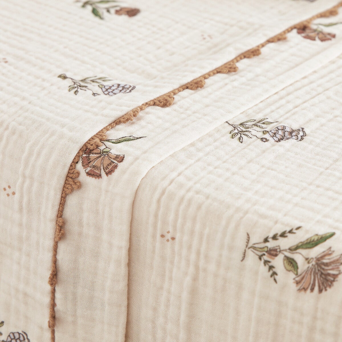 Drap plat gaze de coton, Emeline - Imprimé - 180 x 290 cm - 2