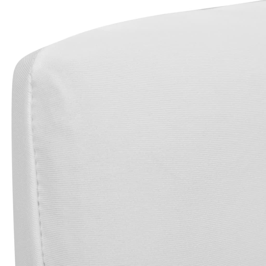 Maison Exclusive - Fodera Elastica per Sedie 4 pz Bianco - 7