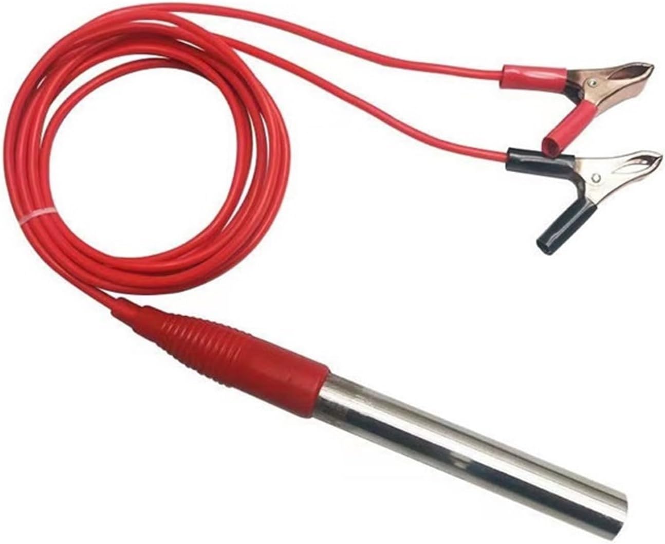 Podgrzewacz wody 12 V DC z zaciskiem krokodylkowym, wkład grzewczy 150 W, 200 W, 300 W, przenośny podgrzewacz zanurzeniowy ze stali nierdzewnej (12 V - 3