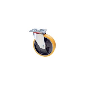 Avete bisogno di una rotella in gomma con piastra superiore - 80 mm - 60 kg? Ordinate subito online