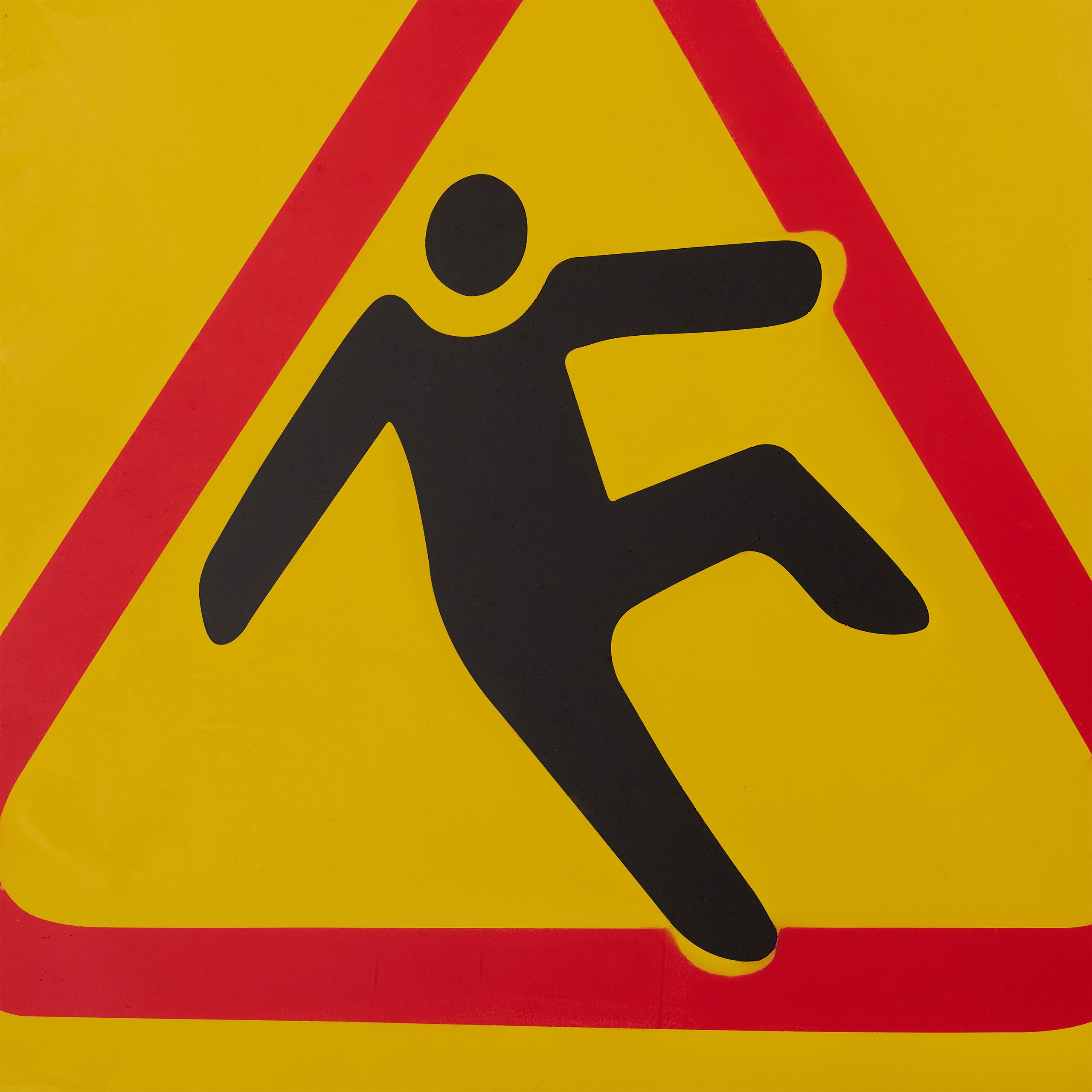 3x Cartello Avvertimento Anti-Scivolo, Pieghevole, Segnale di Pericolo di Scivolamento, con Descrizione, Giallo - 8